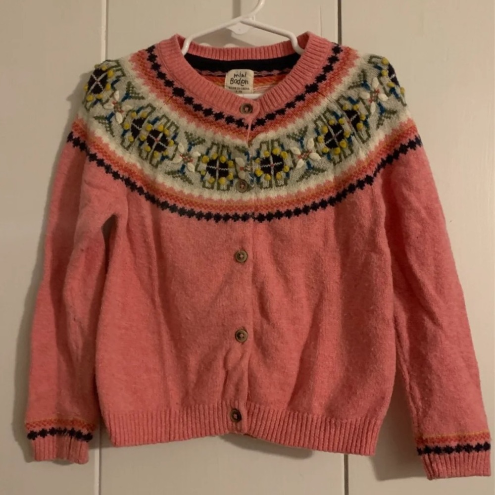 Mini Boden Fair Isle sweater size 4-5t
